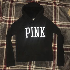 PINK HOODED SWEATSHIRT